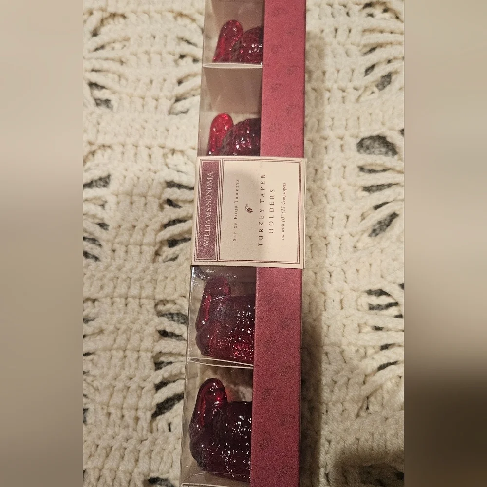 Vintage Williams Sonoma Turkey Taper Candle Holders